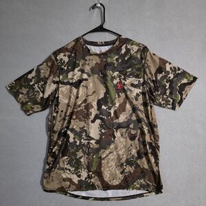 Killik Mens Summit Cooling Short Sleeve Veil Camo Hunting Shirt Size Medium